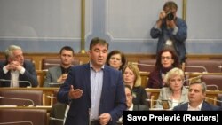 Nebojša Medojević u Skupštini Crne Gore, Podgorica