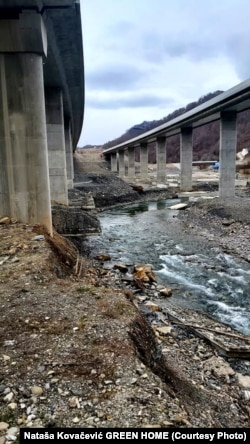 Korito rijeke Tare kod Meteševa 22. aprila 2021.