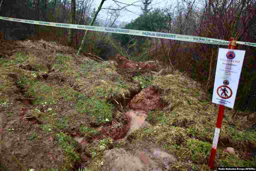 Situacija na terenu na području Curine njive.