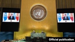 Видеообращение президента КР Сооронбая Жээнбекова на 75-й сессии Генеральной Ассамблеи ООН. 