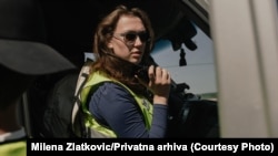 Koordinatorka medija tima Milena Zlatković na putu