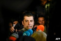 Kiril Petkov, unul din liderii noului partid „Continuăm schimbarea”, Sofia, 14 noiembrie 2021.