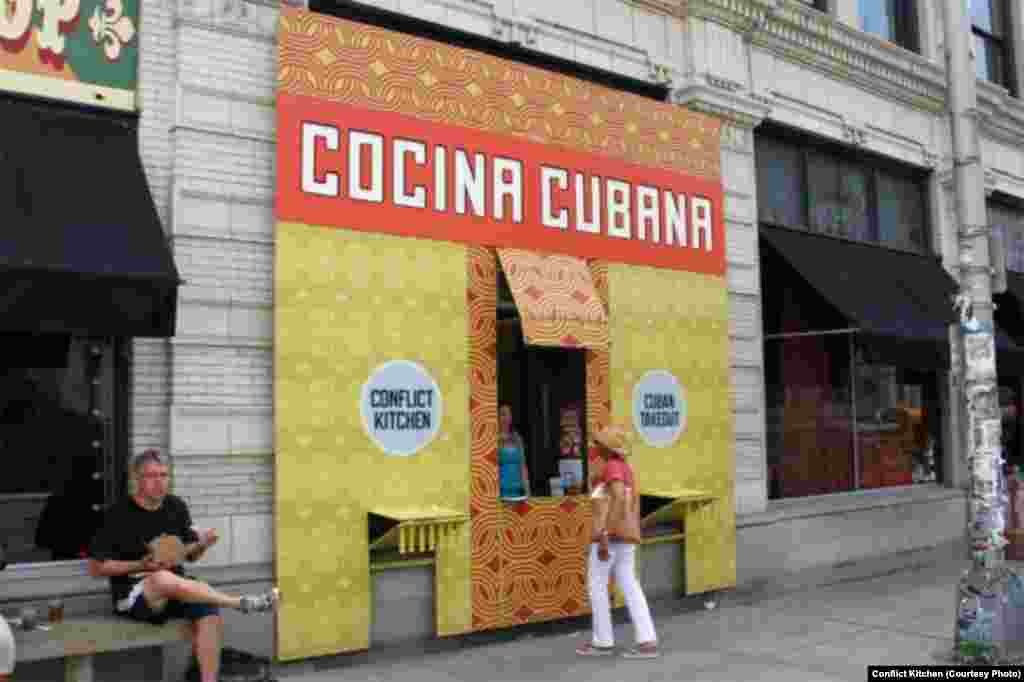 Conflict Kitchen&#39;s Cuban facade