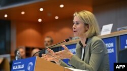 Kaja Kallas meghallgatása az Európai Parlamentben 2024. november 12-én