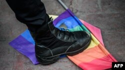 Detalj sa Prajda u Istanbulu koji je policija prekinula (arhivska fotografija: jun 2016)