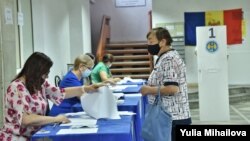 Голосование в Кишиневе, 11 июля 2021