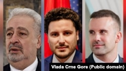 Trojica premijera: Zdravko Krivokapić, Dritan Abazović, Milojko Spajić