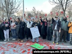 Протест по сообраќајна несреќа на булеварот „партизански одреди“ во Скопје, 31.01.2025 година во која беше прегазена 22-годишната Фросина Кулакова.
