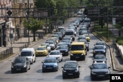 Трафикът в центъра на София, 14 май 2025 г.