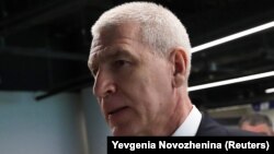 Ruski ministar sporta Oleg Maticin (na fotografiji) dodelio je orden Ministarstva sporta Rusije predsedniku Bokserskog saveza Srbije Nenadu Borovčaninu za posebne zasluge u razvijanju sportske saradnje, kao i jačanje veza Rusije i Srbij, 19. mart 2021.