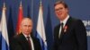 Presidenti rus, Vladimir Putin, dhe homologu i tij serb, Aleksandar Vuçiq.