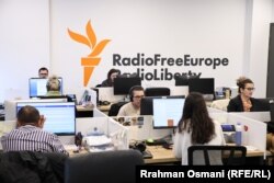 Redaksia e REL-it në Prishtinë.