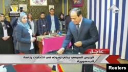Abdel Fatah al-Sisi glasao je u ponedjeljak na izborima na kojima je sigurni pobjednik