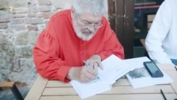 Poetul Géza Szőcs în ultima apariție publică de la Cluj