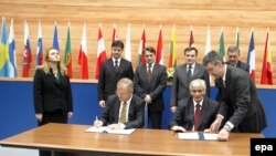 Sarajevo, ceremonija parafiranja Sporazuma o stabilizaciji i pridruživanju BiH i EU, 4. decembar 2007