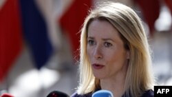 Prim-ministra Estoniei, Kaja Kallas.