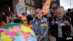 La un protest anti-globalist în Germania