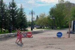 Вид на площадь Абая. 10 августа 2020 года.