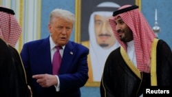Američki predsednik Donald Trump i saudijski prestolonaslednik Mohammed Bin Salman tokom sastanka u Rijadu, Saudijska Arabija, 13. maja 2025.