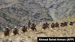 Авганистанското движење за отпор и силите на бунтот против талибанците учествуваат во воена обука во провинцијата Паншир. 2 септември 2021 година.