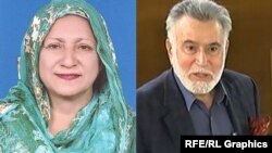 Shaheen Raza (left), a member of the ruling Tehrik-e-Insaaf Party, and Syed Fazal Agha, the former governor of Balochistan Province, both died of COVID-19 on May 20. 