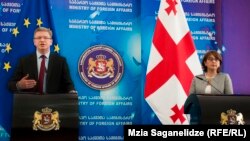 შტეფან ფიულე და მაია ფანჯიკიძე