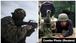 Pripadnici vojski BiH i Srbije na vojnim vježbama