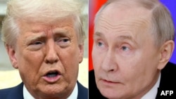  US President Donald Trump (left) and Russia's Vladimir Putin (file photos).