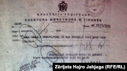 Dokumente të prezantuara në ekspozitë