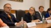 Belgian minister for Migration and Asylum, Anneleen Van Bossuyt, meeting officials from Moldovan Interior Ministry in Chisinau
