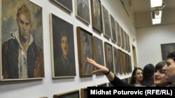Sa izložbe u Umjetničkoj galeriji BiH, Sarajevo, arhivska fotografija