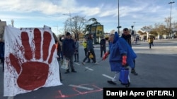 Akcija "Bulevar krvavih tragova" u Novom Sadu, 24. novembar 2024.