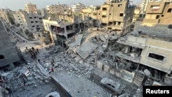 საილუსტრაციო ფოტო. ქალაქ ღაზაში დანგრეული შენობები. 2023 წლის 28 ოქტომბერი