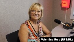 Ecaterina Mardarovici, în studioul Europei Libere