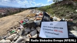 Најголемата дива депонија во Битола во неурбанизиран дел од населбата Баир
