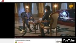 Скриншот видео фильма «С Назарбаевым о главном», показанного в эфире казахстанских каналов 1 июля 2015 года.