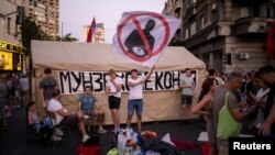 Protestatarii antiguvernamentali au revenit pe străzi, în capitale Serbiei, pe 29 iunie