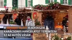 Autós karácsonyi vásárral hangolódnak az ünnepre egy német városban