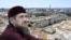 Глава Чечни Рамзан Кадыров на фоне Омейядской мечети (коллаж)