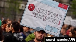 Sa protesta građana u Beogradu, fotoarhiv