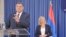 Željka Cvijanović i Milorad Dodik u Beogradu, 2. septembar 2017.