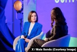 Maia Sandu la Summitul Euronews privind extinderea Uniunii Europene, Bruxelles, 4 noiembrie