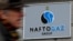 UKRAINE – A man walks past the headquarters of the Ukrainian state energy company Naftogaz in central Kyiv, December 2, 2019