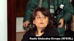 Тамара Чаусидис, претседател на независниот Синдикат на новинари и медиумски работници. 