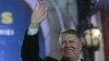 Klaus Iohannis, celebrând victoria în alegerile prezidențiale