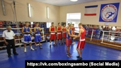 Зал в клубе бокса «Таврия» в Симферополе, где тренировался украинский боксер Александр Усик