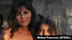 Mira Furlan sa sinom na otvaranju Sarajevo Film Festivala (23. juli 2010.)