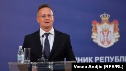 Szijjártó Péter Belgrádban 2021. július 8-án 