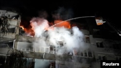 The aftermath of a Russian drone attack in Sumy on October 31