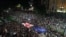 Manifestație pro-europeană la Tbilisi, capitala Georgiei, pe 29 iunie 2025, organizată de opozanții puterii. 